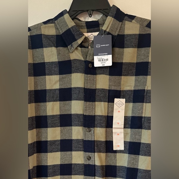 St Johns Bay Men’s Sage Buffalo Plaid Button Down Flannel Shirt NWT Size… - Picture 9 of 9